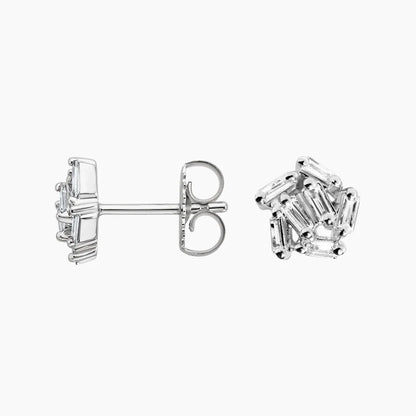 Crystal Flow 1.00 Karat Laboratuvar Pırlanta Küpe 18K - Bold Diamonds