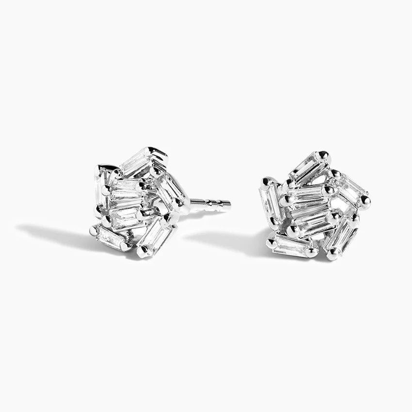 Crystal Flow 1.00 Karat Laboratuvar Pırlanta Küpe 18K - Bold Diamonds