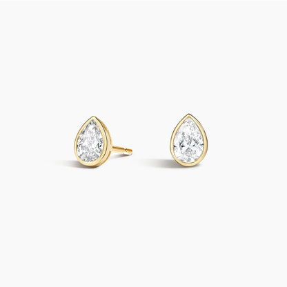 Damla Kesim 1.00 Karat Laboratuvar Pırlanta Küpe 18K - Bold Diamonds