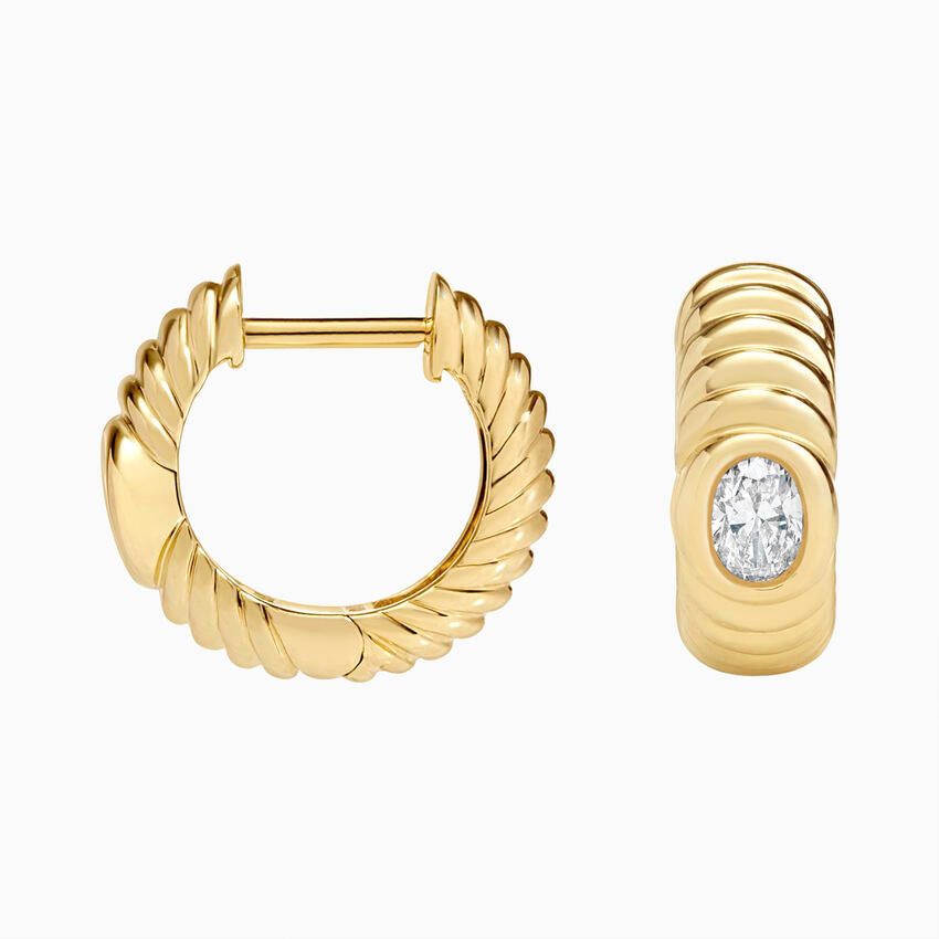 Desire Spark 1.00 Karat Laboratuvar Pırlanta Küpe 18K - Bold Diamonds