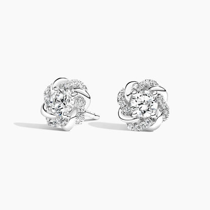 Destina Model 1.00 Karat Laboratuvar Pırlanta Küpe 18K - Bold Diamonds