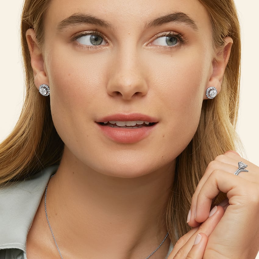 Eternia 2.00 Karat Laboratuvar Pırlanta Küpe 18K - Bold Diamonds