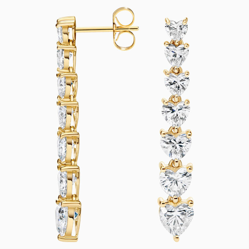 Heartlight 3.00 Karat Laboratuvar Pırlanta Küpe 18K - Bold Diamonds