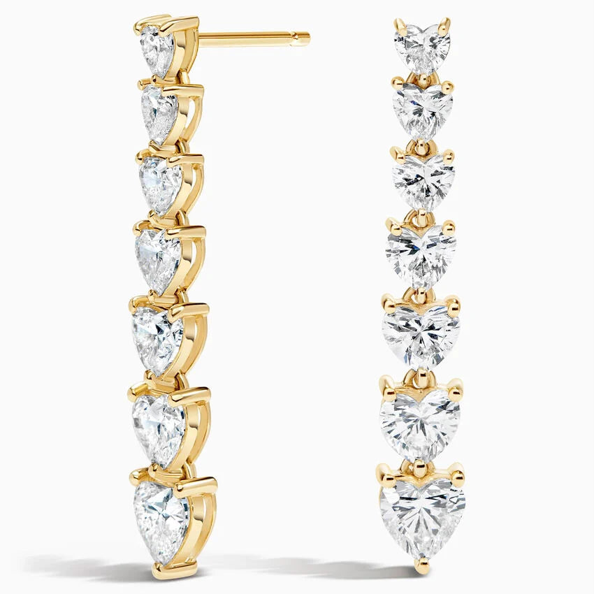 Heartlight 3.00 Karat Laboratuvar Pırlanta Küpe 18K - Bold Diamonds