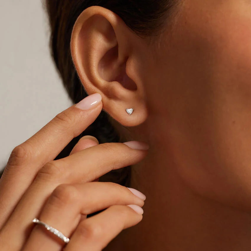 Infinity Love 1.00 Karat Laboratuvar Pırlanta Küpe 18K - Bold Diamonds