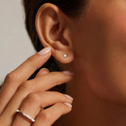 Infinity Love 1.00 Karat Laboratuvar Pırlanta Küpe 18K - Bold Diamonds