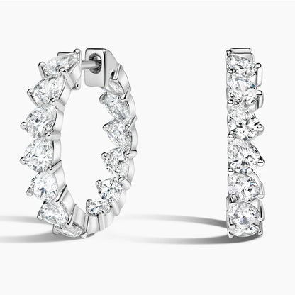Infinity Love 3.00 Karat Laboratuvar Pırlanta Küpe 18K - Bold Diamonds