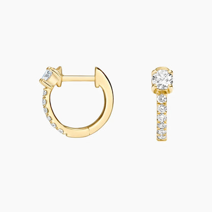 Işıltılı Sonsuzluk Küpeler 2.00 Karat Laboratuvar Pırlanta Küpe 18K - Bold Diamonds