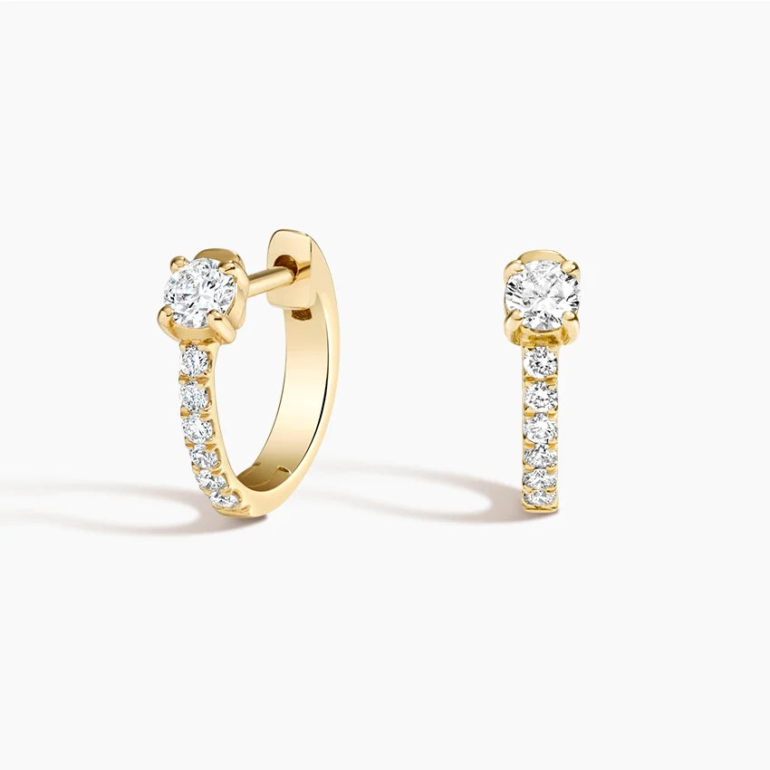 Işıltılı Sonsuzluk Küpeler 2.00 Karat Laboratuvar Pırlanta Küpe 18K - Bold Diamonds