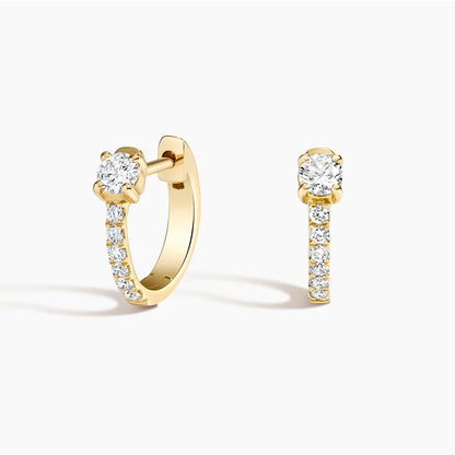 Işıltılı Sonsuzluk Küpeler 2.00 Karat Laboratuvar Pırlanta Küpe 18K - Bold Diamonds