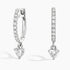 Kalp Kesim  1.00 Karat Laboratuvar Pırlanta Küpe 18K - Bold Diamonds