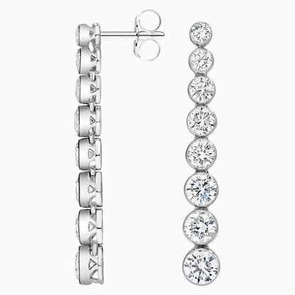 Kayan Yıldız Model 2.00 Karat Laboratuvar Pırlanta Küpe 18K - Bold Diamonds