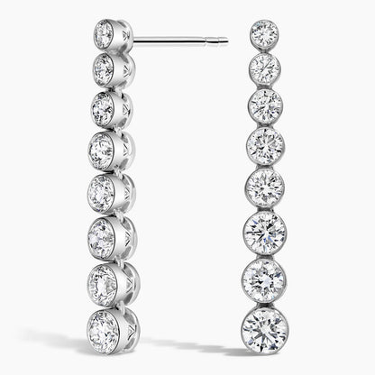 Kayan Yıldız Model 2.00 Karat Laboratuvar Pırlanta Küpe 18K - Bold Diamonds