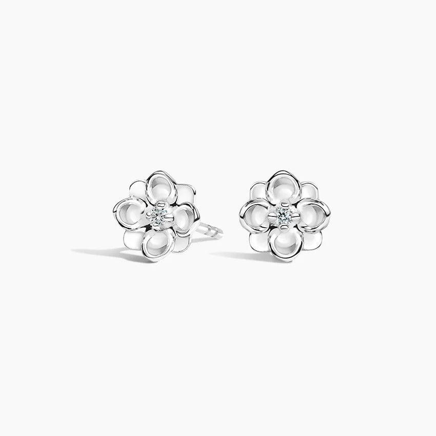 Manolya Model 1.00 Karat Laboratuvar Pırlanta Küpe 18K - Bold Diamonds