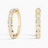 Minimal Glow Emerald 1.00 Karat Laboratuvar Pırlanta Küpe 18K - Bold Diamonds