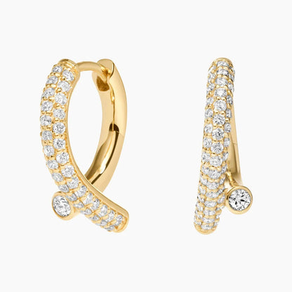 Passion Glow 1.00 Karat Laboratuvar Pırlanta Küpe 18K - Bold Diamonds