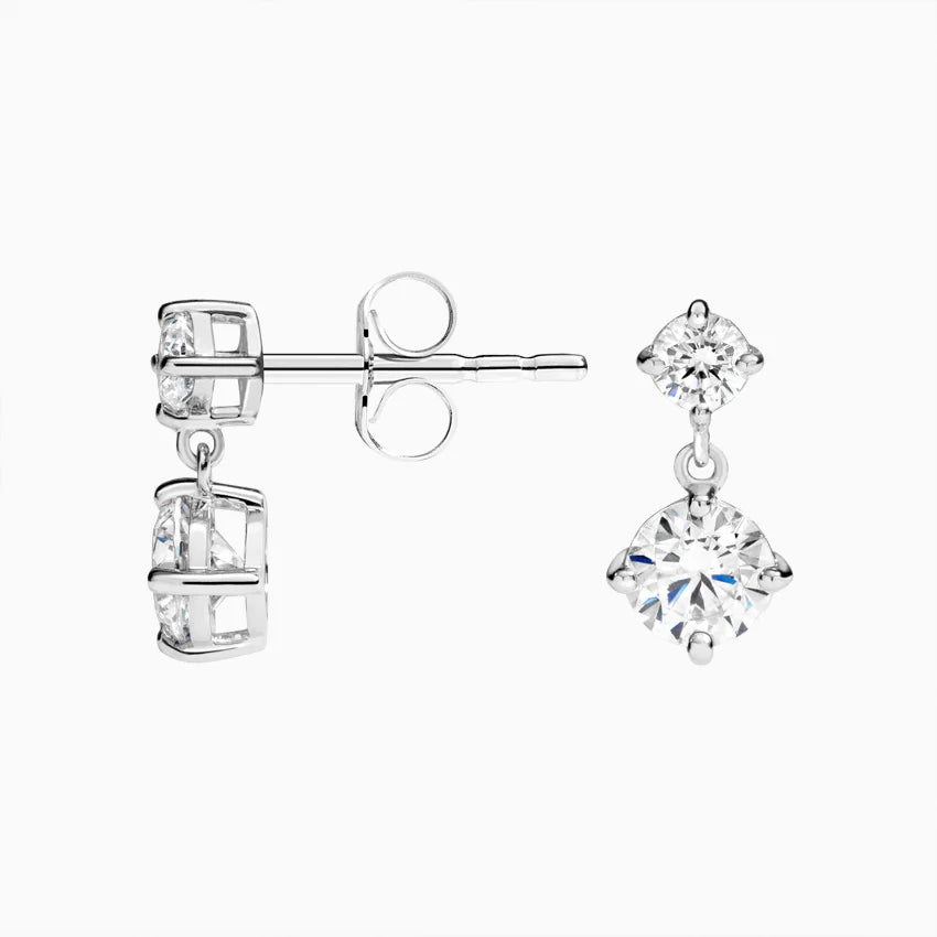 Queen’s Jewel 1.00 Karat Laboratuvar Pırlanta Küpe 18K - Bold Diamonds