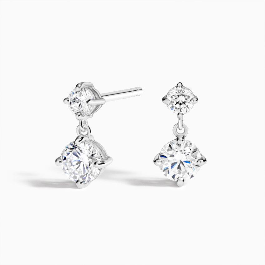 Queen’s Jewel 1.00 Karat Laboratuvar Pırlanta Küpe 18K - Bold Diamonds