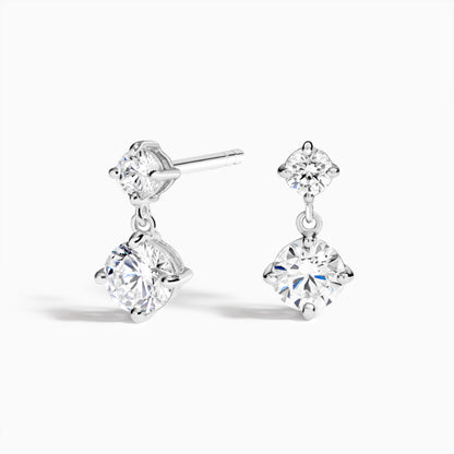 Queen’s Jewel 1.00 Karat Laboratuvar Pırlanta Küpe 18K - Bold Diamonds