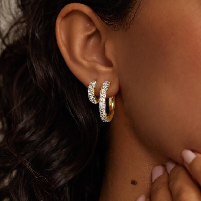 Ciel Model 3.00 Karat Laboratuvar Pırlanta Küpe 18K - Bold Diamonds