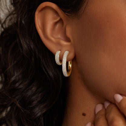 Ciel Model 3.00 Karat Laboratuvar Pırlanta Küpe 18K - Bold Diamonds
