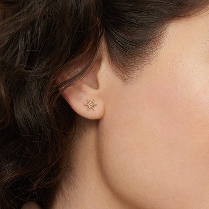 Supreme Shine 1.00 Karat Laboratuvar Pırlanta Küpe 18K - Bold Diamonds