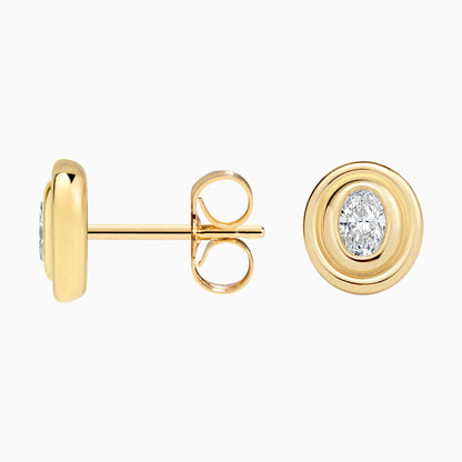 Urban Shine 1.00 Karat Laboratuvar Pırlanta Küpe 18K - Bold Diamonds