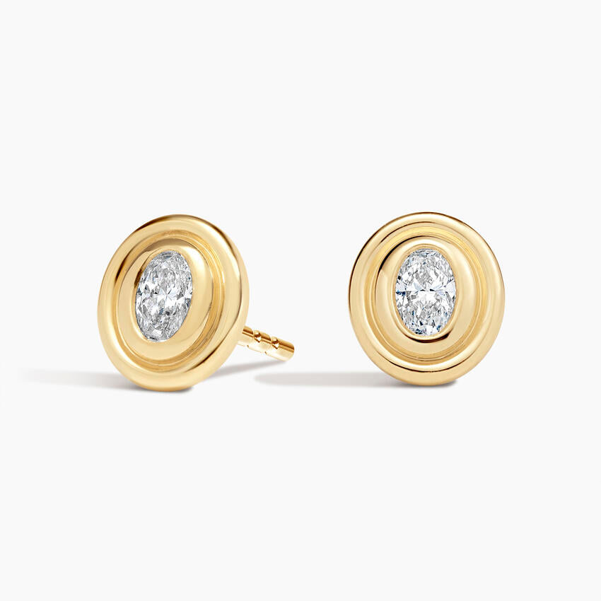Urban Shine 1.00 Karat Laboratuvar Pırlanta Küpe 18K - Bold Diamonds