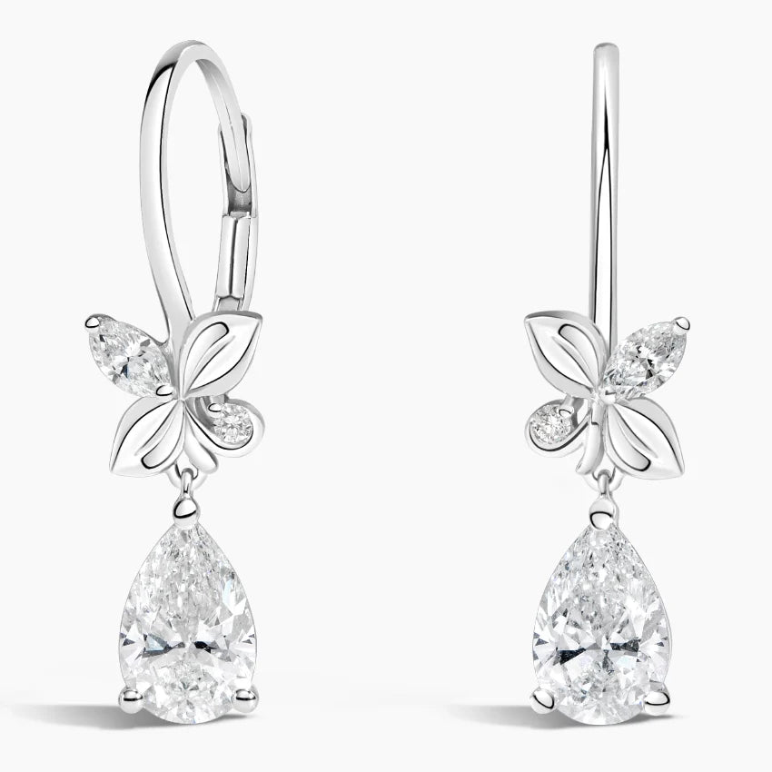 Veyra Model 1.00 Karat Laboratuvar Pırlanta Küpe 18K - Bold Diamonds