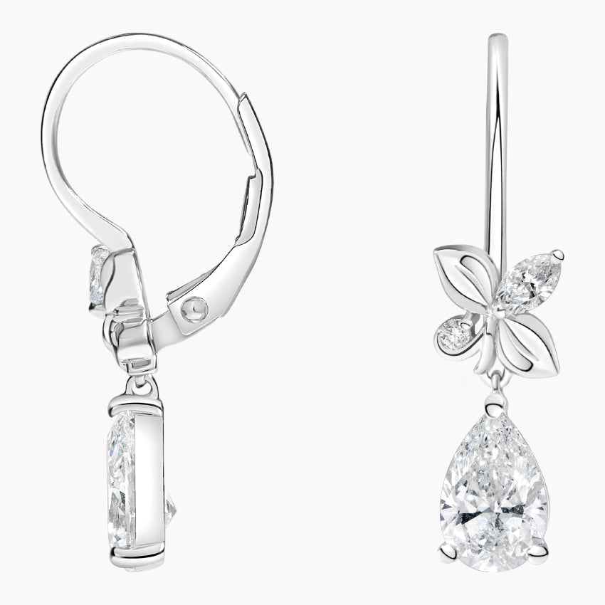 Veyra Model 1.00 Karat Laboratuvar Pırlanta Küpe 18K - Bold Diamonds