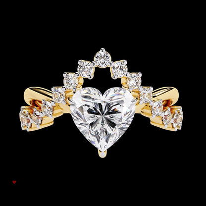 Kalp Kesim Pırlanta Yüzük - Bold Diamonds