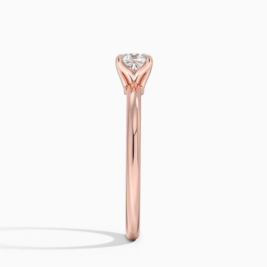 0.50 Karat F-VS  Chusion  Tektaş Laboratuvar Pırlanta Yüzük 18K - Bold Diamonds
