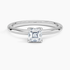 0.50 Karat F-VS Asscher Tektaş Laboratuvar Pırlanta Yüzük 18K - Bold Diamonds