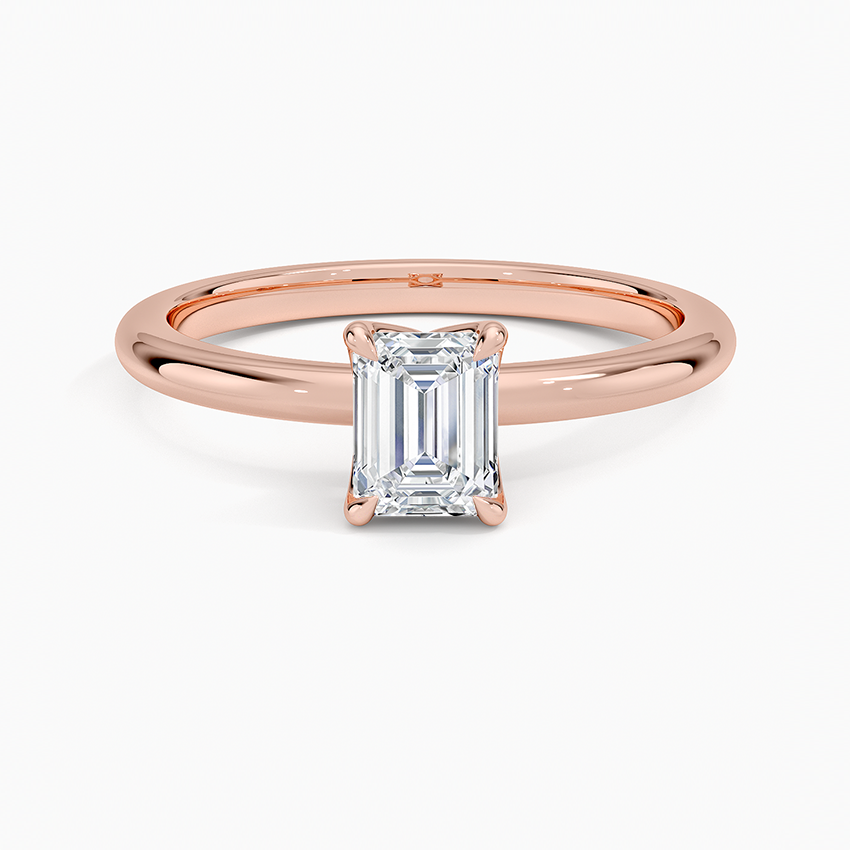 0.50 Karat F-VS  Emerald Tektaş Laboratuvar Pırlanta Yüzük 18K - Bold Diamonds