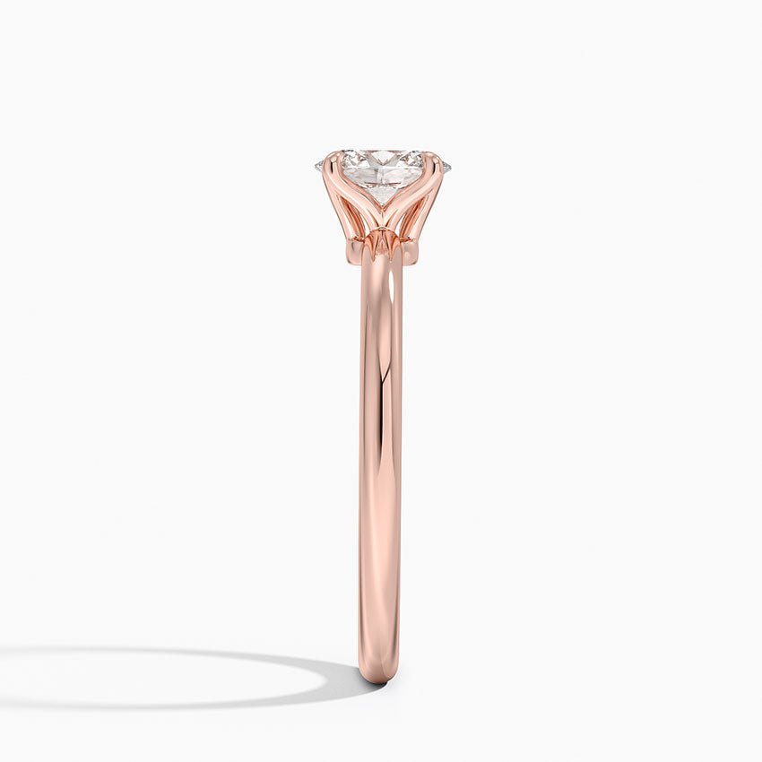 0.50 Karat F-VS Oval Tektaş Laboratuvar Pırlanta Yüzük 18 K - Bold Diamonds