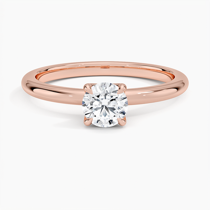0.50 Karat F-VS Tektaş Laboratuvar Pırlanta Yüzük 18K - Bold Diamonds