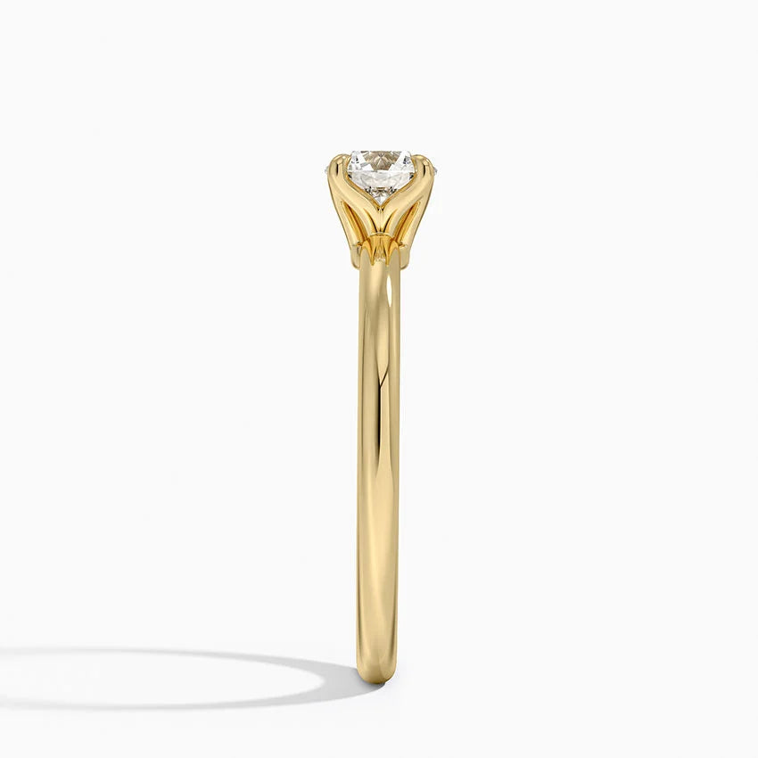 0.50 Karat F-VS Tektaş Laboratuvar Pırlanta Yüzük 18K - Bold Diamonds