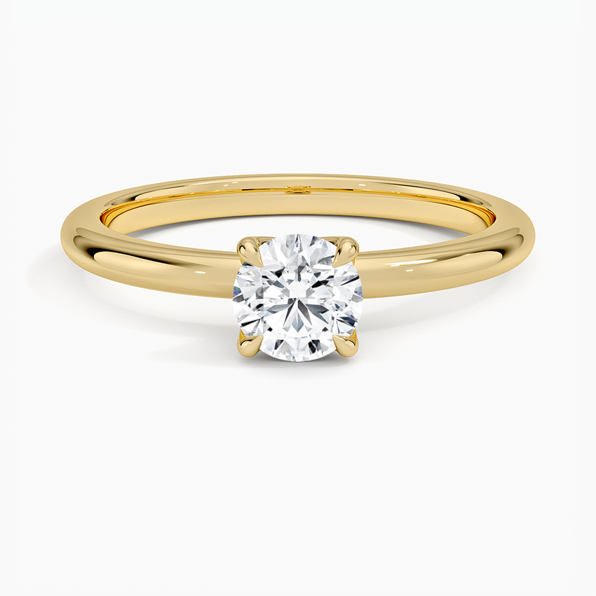 0.50 Karat F-VS Tektaş Laboratuvar Pırlanta Yüzük 18K - Bold Diamonds