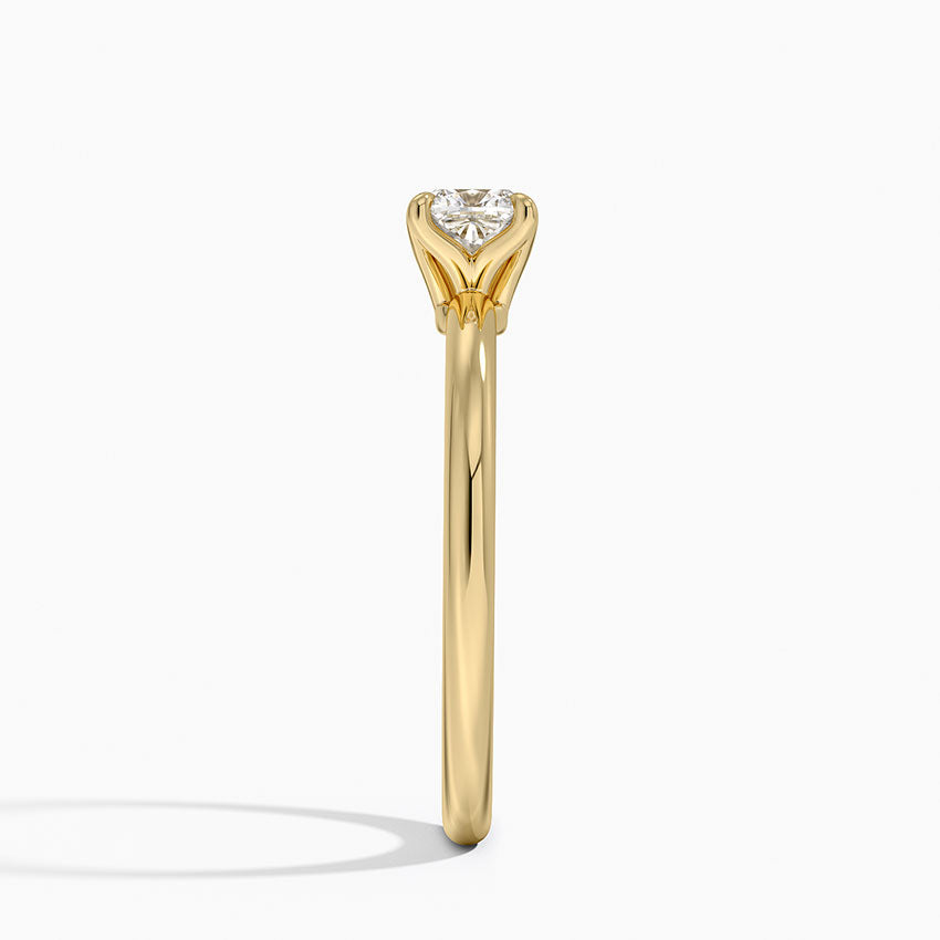 0.50 Karat F-VS  Chusion  Tektaş Laboratuvar Pırlanta Yüzük 18K - Bold Diamonds