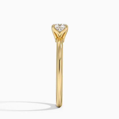 0.50 Karat F-VS  Chusion  Tektaş Laboratuvar Pırlanta Yüzük 18K - Bold Diamonds