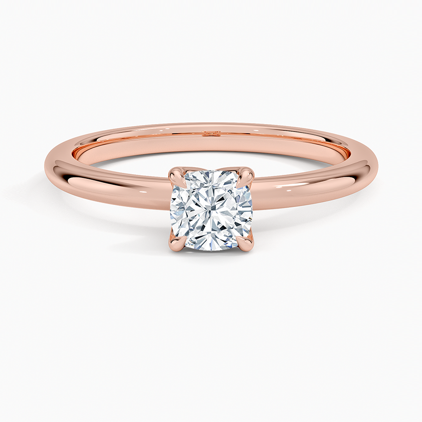 0.50 Karat F-VS  Chusion  Tektaş Laboratuvar Pırlanta Yüzük 18K - Bold Diamonds