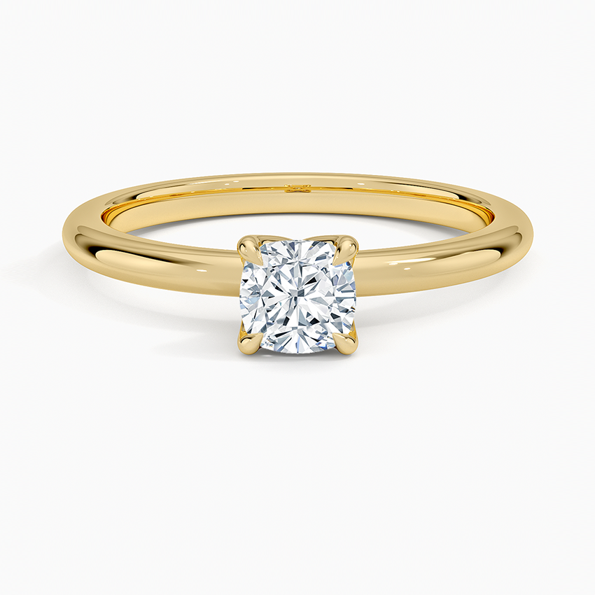 0.50 Karat F-VS  Chusion  Tektaş Laboratuvar Pırlanta Yüzük 18K - Bold Diamonds