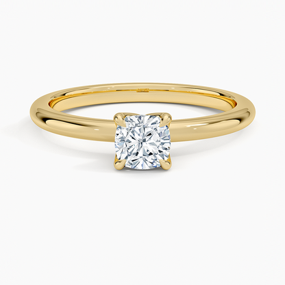 0.50 Karat F-VS  Chusion  Tektaş Laboratuvar Pırlanta Yüzük 18K - Bold Diamonds