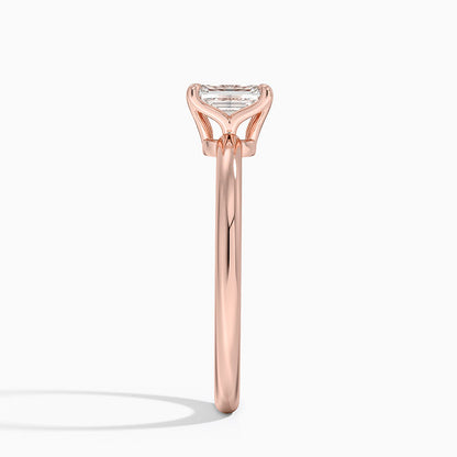 0.50 Karat F-VS  Emerald Tektaş Laboratuvar Pırlanta Yüzük 18K - Bold Diamonds