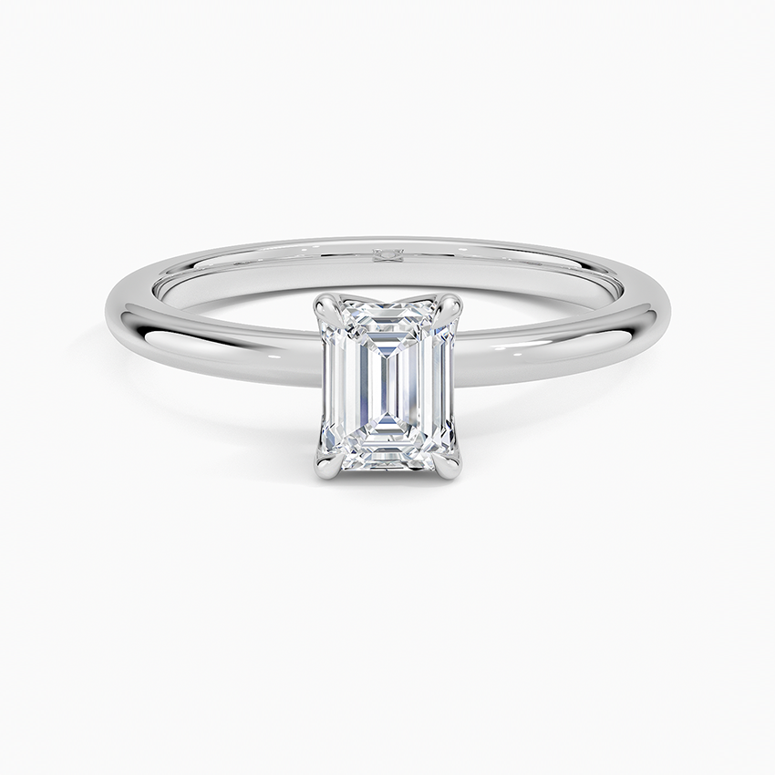 0.50 Karat F-VS  Emerald Tektaş Laboratuvar Pırlanta Yüzük 18K - Bold Diamonds