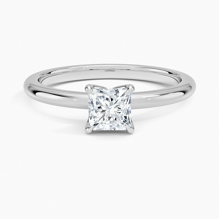 0.50 Karat F-VS Prenses Tektaş Laboratuvar Pırlanta Yüzük 18K - Bold Diamonds