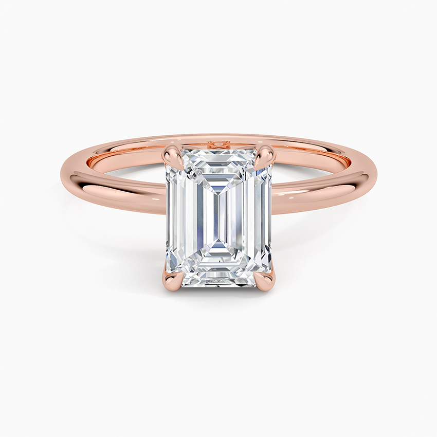1.00 Karat D-VS Emerald Tektaş Laboratuvar Pırlanta Yüzük - Bold Diamonds