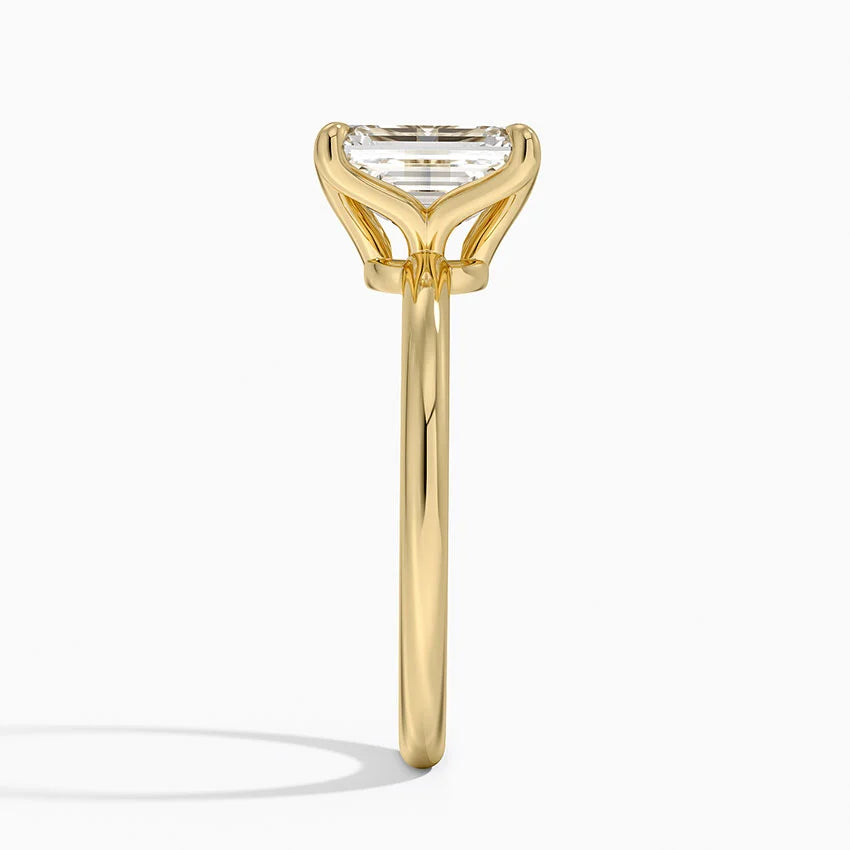 1.00 Karat D-VS Emerald Tektaş Laboratuvar Pırlanta Yüzük - Bold Diamonds