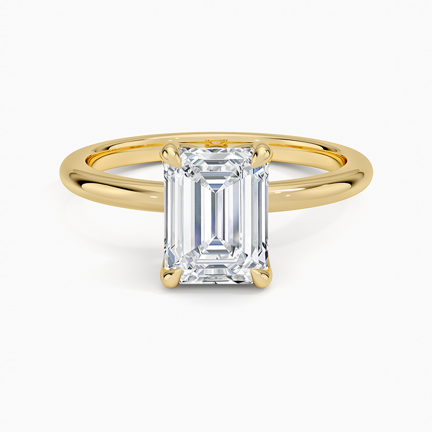 1.00 Karat D-VS Emerald Tektaş Laboratuvar Pırlanta Yüzük - Bold Diamonds