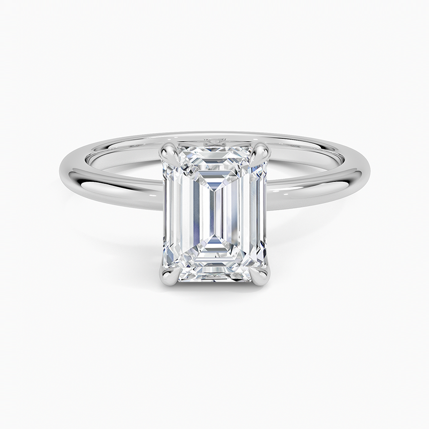 1.00 Karat D-VS Emerald Tektaş Laboratuvar Pırlanta Yüzük - Bold Diamonds